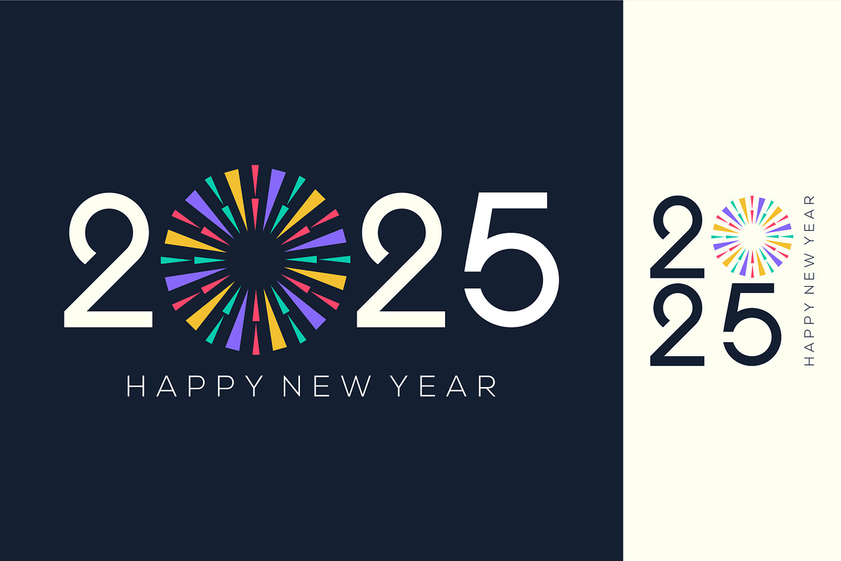 2025 Happy New Year design vector., a Branding & Logo Template by BARONSTD (Photo 1 of 3)