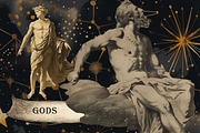 Vintage celestial in engraving style, a Decorative Illustration by Chikovnaya (Thumbnail 7 of 16)