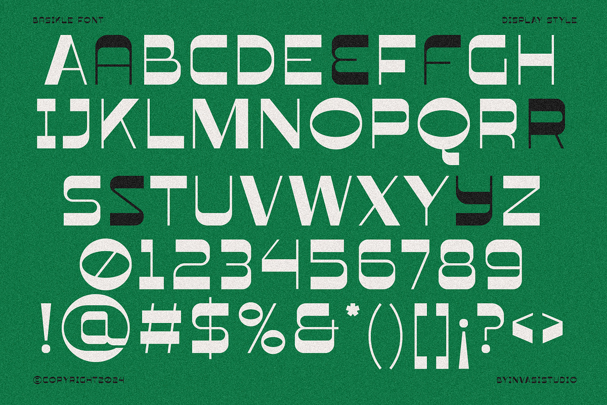 Basikle - Retro Reverse Contrast, a Sans Serif Font by Invasi Studio (Photo 10 of 11)