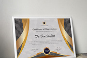 Black Stone Certificate Template, a Stationery Template by TelaTemplates (Thumbnail 5 of 9)