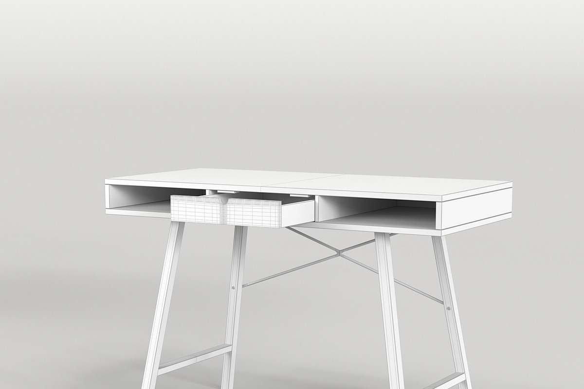 Scandinavian Desk 05, a Furniture 3D Model by maxtracing2 (Photo 3 of 11)