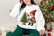 Christmas Santa Gnome Clipart Bundle, a Transportation Illustration by Digital Artistic99 (Thumbnail 6 of 9)