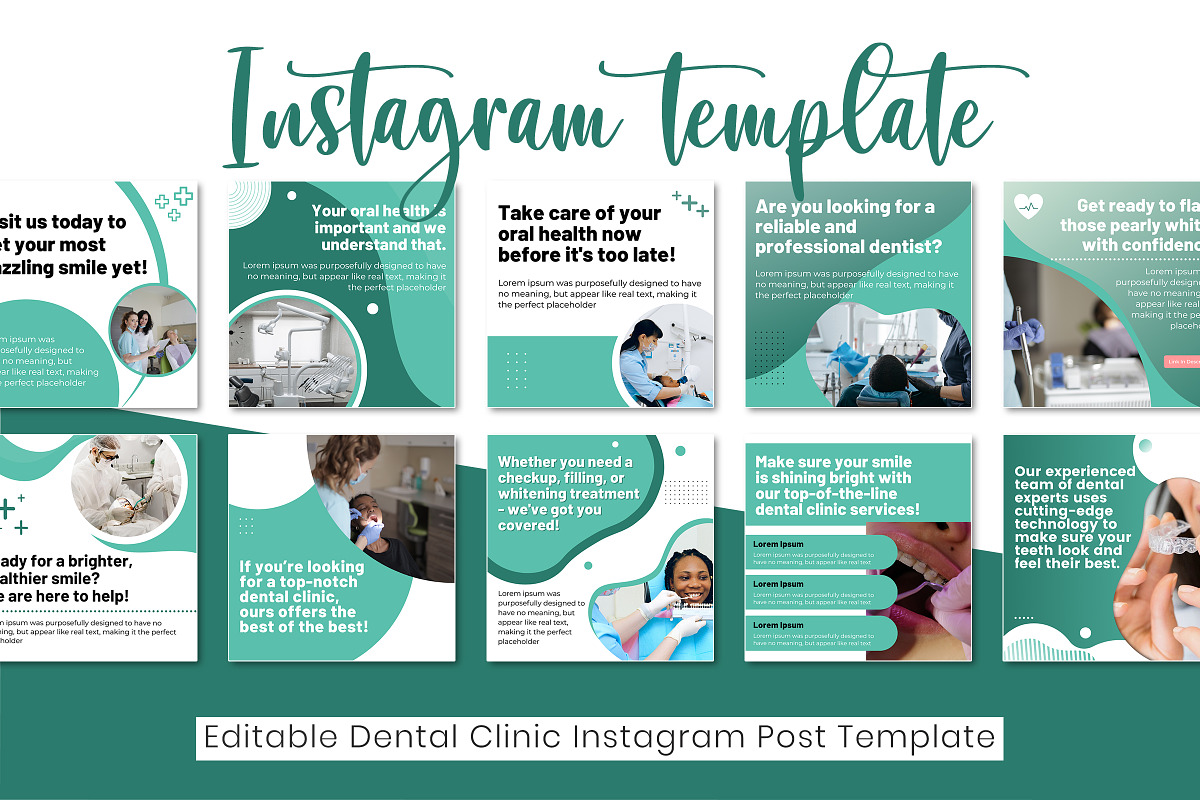 Dentist Instagram Template, a Templates & Theme by Snapybiz (Photo 7 of 10)