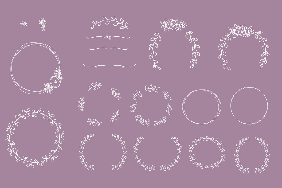 Wreath Builder Brush Set Procreate, a Brush Add-On by Nancy Ingersoll (Photo 6 of 7)