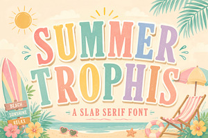 Summer Trophis, a Slab Serif Font by Limited.studio