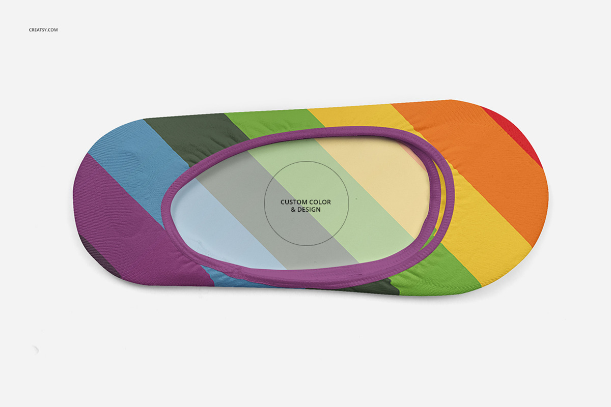 No show Socks Mockup Set, a Product Mockup by creatsy4 (Photo 5 of 8)