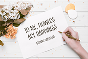 Backyard Bouquet, a capital font, a Handwritten Font by Rachel White Art (Thumbnail 5 of 6)