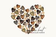 Watercolor heart cliparts & patterns, an Object Graphic by Naty Art (Thumbnail 5 of 24)