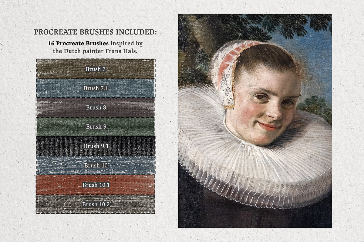 Frans Hals Procreate Kit, a Brush Add-On by Digi Life (Photo 5 of 9)