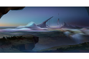 Vector Futuristic Landscape Set, a Technology Illustration by Zonda (Thumbnail 7 of 12)