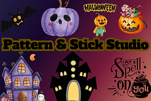 Spooky Halloween Sticker Set