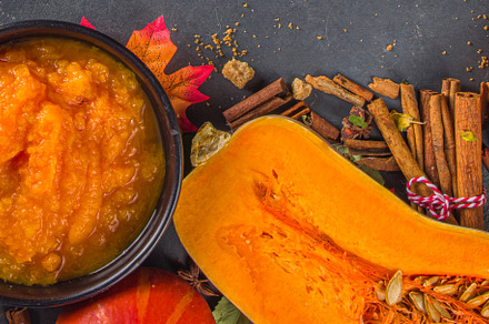 Autumn pumpkin spice baking backgrou stock photo containing pumpkin spice and, a Food & Drink Photo by Rimma