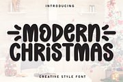 Modern Christmas | Script Font, a Script Font by Scratchones (Thumbnail 1 of 9)