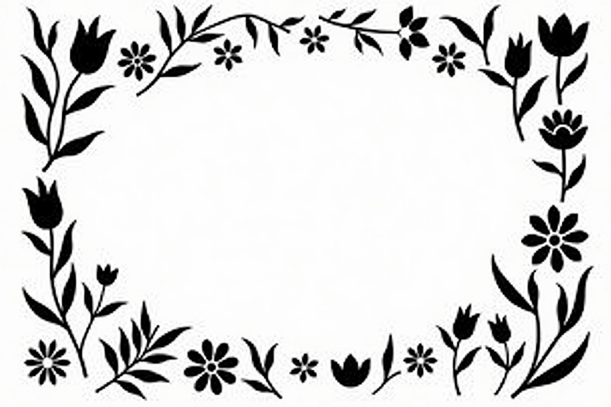 Botanical Frame SVG Collection, an Illustration by yasushie (Photo 8 of 10)
