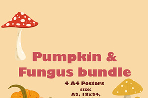 Whimsical Fall posters bundle