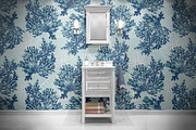Blue Coral Seamless Pattern, a Pattern Graphic by StudioGlouna (Thumbnail 2 of 7)