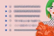 18 Grainy Vector Brushes, a Brush Add-On by IuliiaSavko (Thumbnail 8 of 8)