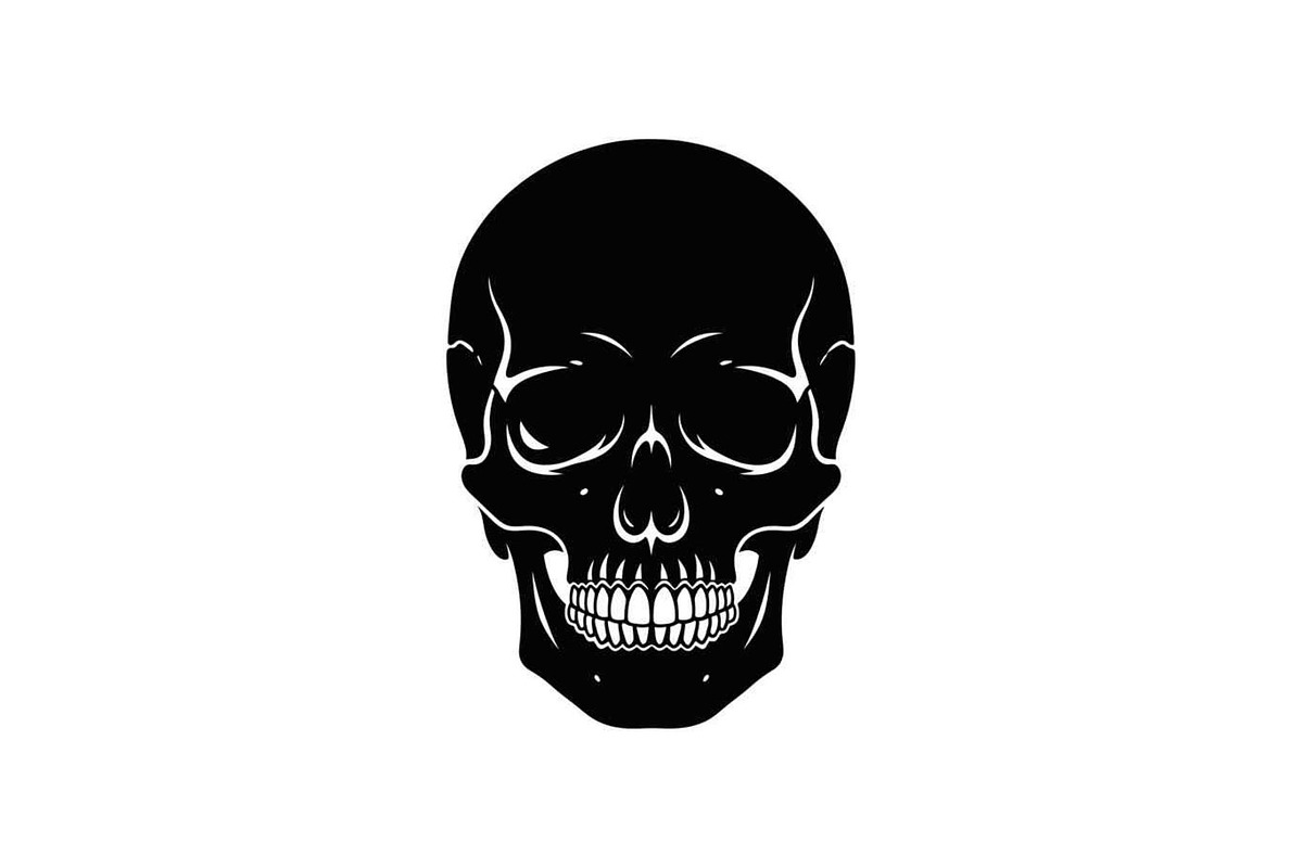 50 Skull Head Silhouette Vector Bund, an Illustration by Creativeshirt (Photo 5 of 51)