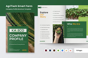AI Powered Agriculture Brand Profile, a Brochure Template by productype1