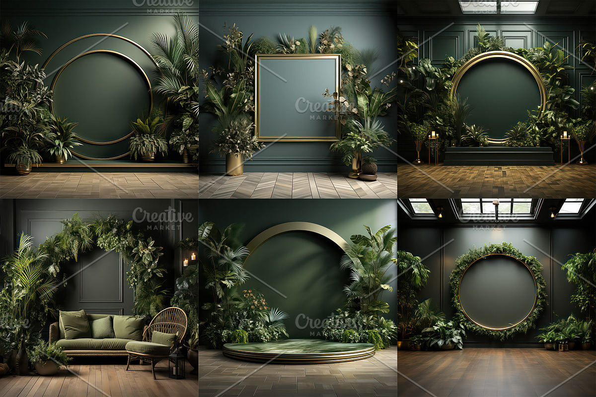 24 Green Room Backdrops, a Background Graphic by Charlie Graphics (Photo 3 of 5)