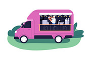 Street food trucks, cafe vans set, a Food Illustration by Good Studio (Thumbnail 4 of 9)
