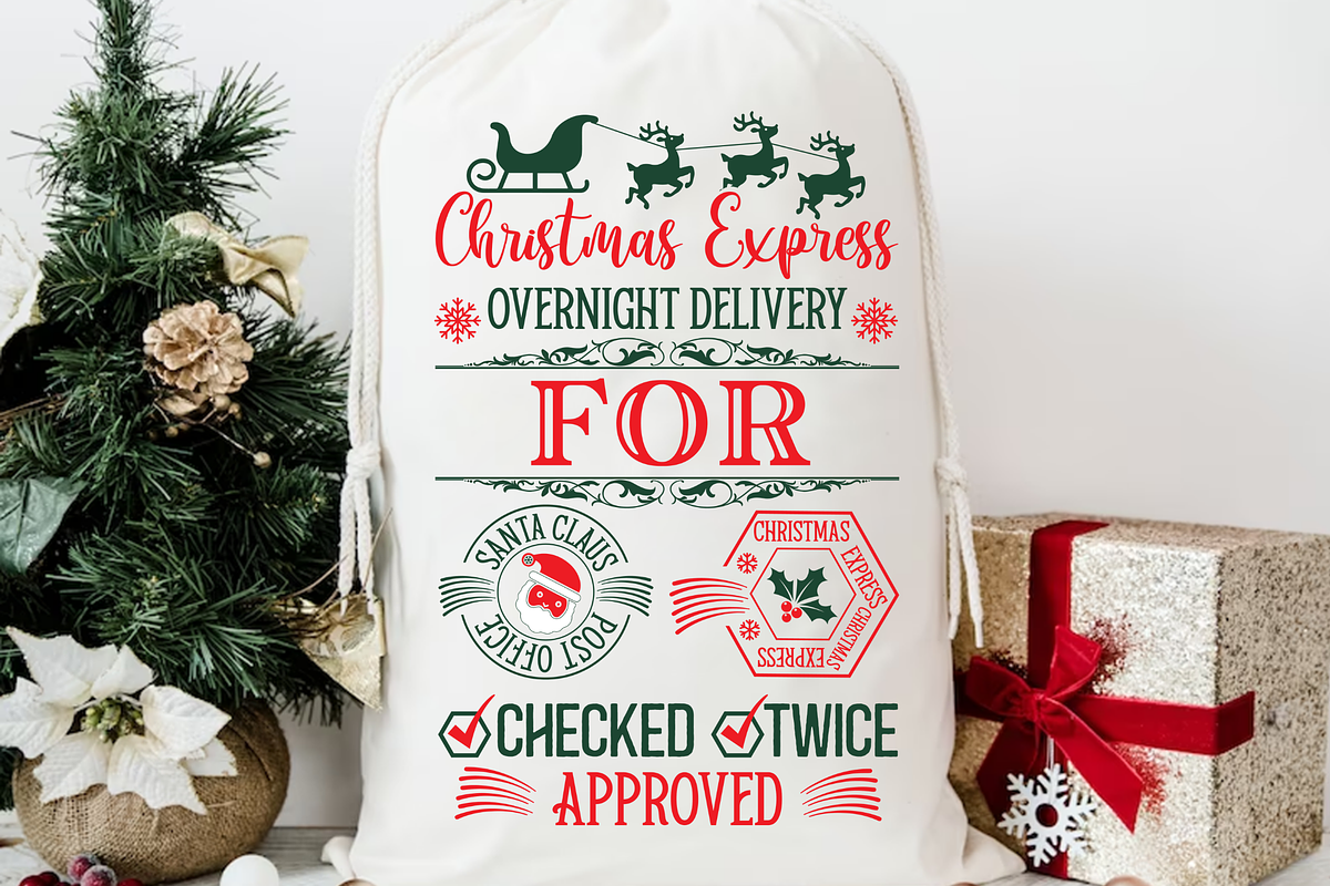 Santa Sack SVG Bundle, an Object Graphic by Regulrcrative (Photo 2 of 7)