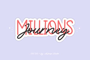 Millions Journey Font