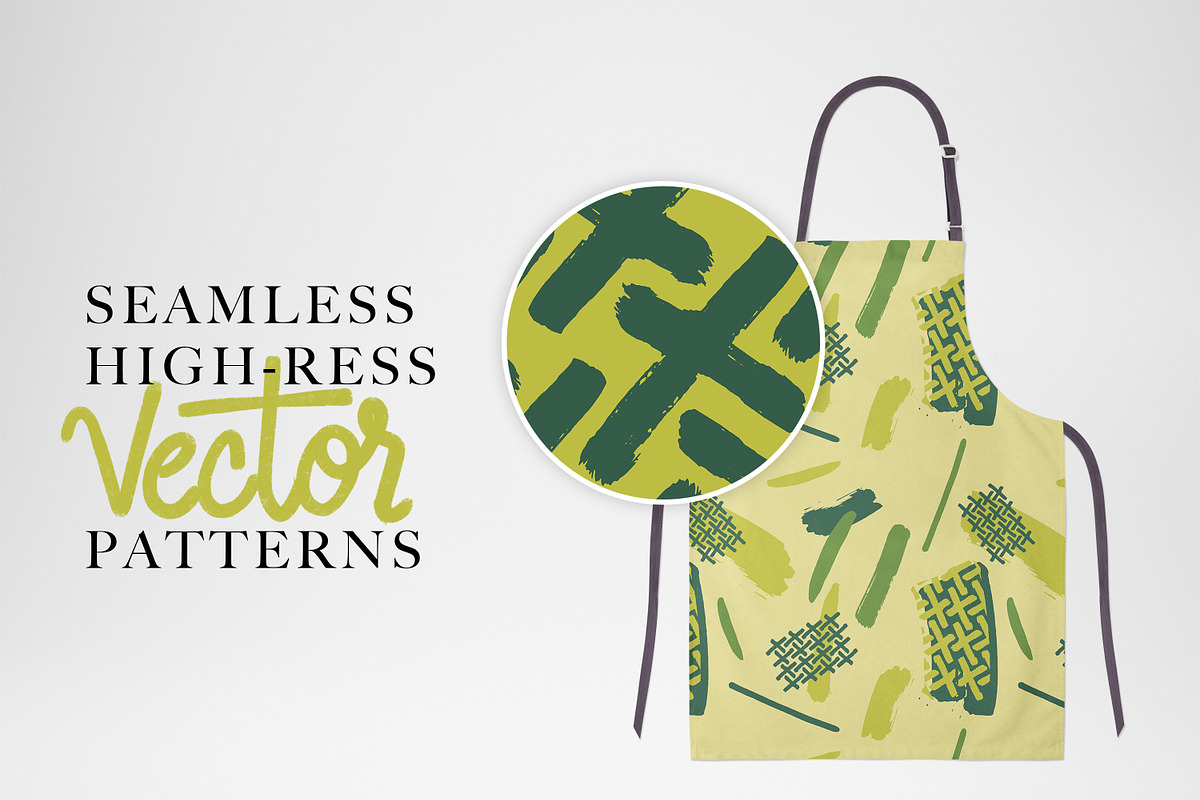 Handmade Seamless Brush Patterns, a Pattern Graphic by Joseph Chernashki (Photo 4 of 8)