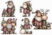 Retro Santa Clipart, an Illustration by Libby Wishes (Thumbnail 6 of 7)