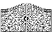 Luxury Ornamental Gate Designs, a Decorative Illustration by Designer_Momina (Thumbnail 5 of 11)