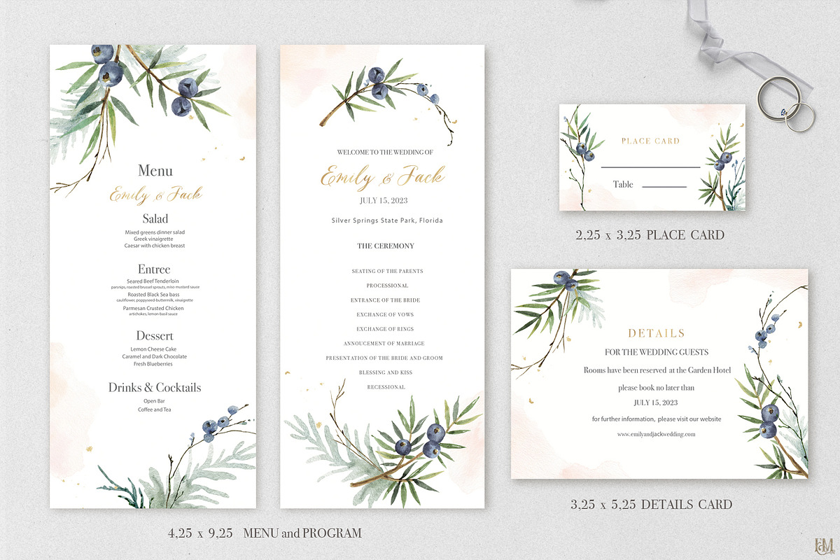 Juniper Wedding Suite, an Illustration by Elena Medvedeva (Photo 3 of 7)