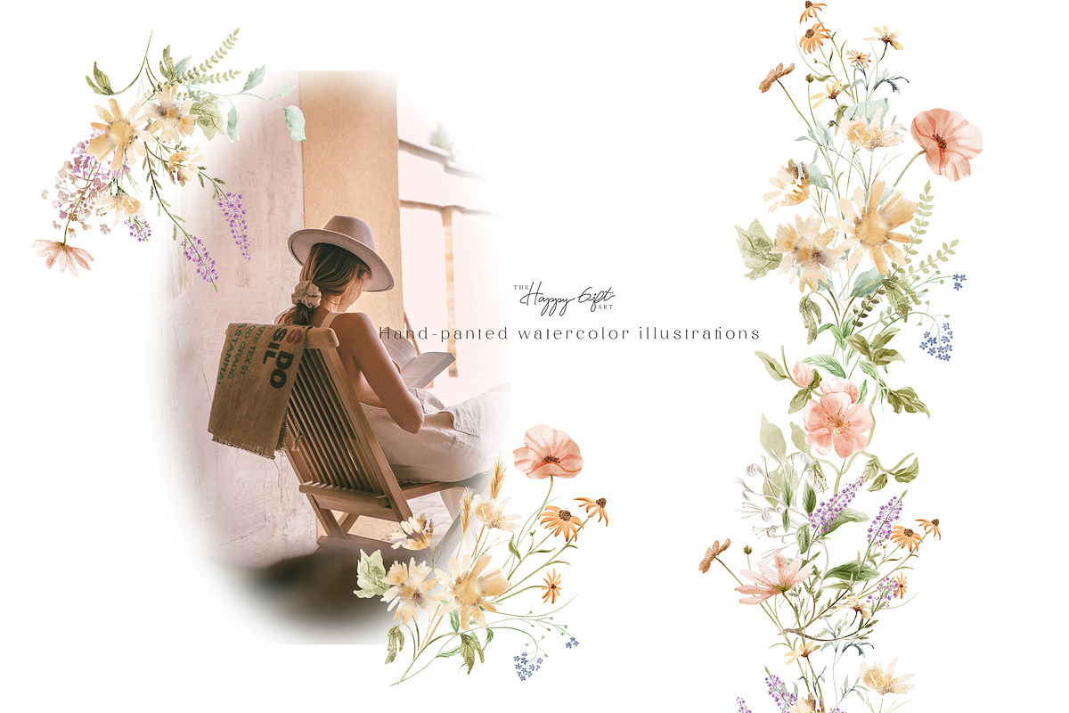 Wild floral illustrations - Meadow, an Illustration by TheHappyGiftArt (Photo 7 of 8)