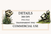 Whimsical Peeking Woodland Animals, a Seasonal Illustration by Designworld (Thumbnail 4 of 11)