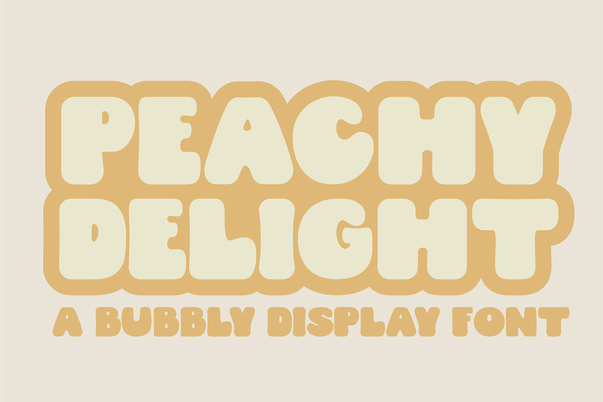 Peachy Delight A Bubbly Font Duo, a Handwritten Font by Prestige Artsy Studio (Photo 1 of 9)