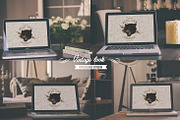 6 MacBooks In the house mock-ups, a Mac Mockup by Madebyvadim (Thumbnail 3 of 5)