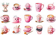 Pink Halloween Coffee Sublimation, an Illustration by Designking (Thumbnail 3 of 5)