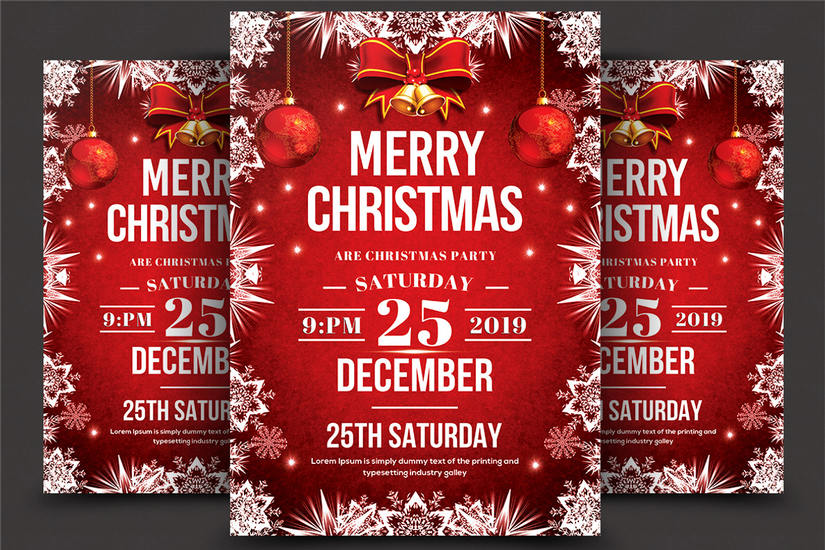 50-Christmas Flyers Bundle, a Flyer Template by AfzaalGraphics (Photo 3 of 49)