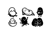 Cute Potato Character Clipart, an Illustration by designvectx (Thumbnail 2 of 3)