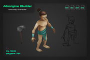 Aborigine Builder, a Characters & Person 3D Model by stallfish's art store (Thumbnail 1 of 4)