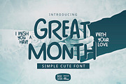 Great Month Font (50% OFF 2019), a Sans Serif Font by YandiDesigns (Thumbnail 1 of 4)