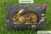 Vintage French Bunny Illustrations, an Animal Illustration by French Kiss Collections (Thumbnail 8 of 12)