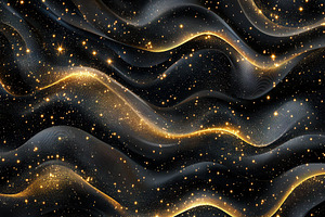 Dynamic wave pattern with shimmering, a Photo by Pavel_design
