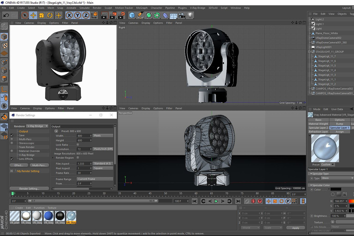Stage Light 11, a Furniture 3D Model by akerStudio (Photo 11 of 16)