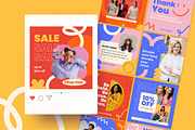 70 Playful Instagram Canva Template, a Templates & Theme by TemplateCastleStore (Thumbnail 3 of 10)