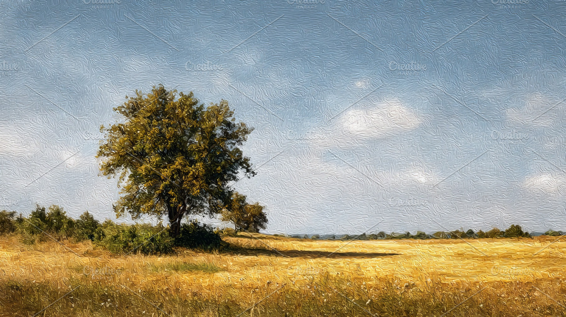 Countryside Landscape Art, a Nature Photo by Design Store