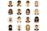 People avatars icons flat collection, an Icon by naum_studio (Thumbnail 4 of 4)