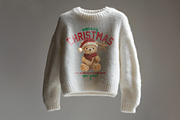 Christmas teddy bear.T-shirt Graphic, an Animal Illustration by StudioLondon (Thumbnail 3 of 3)