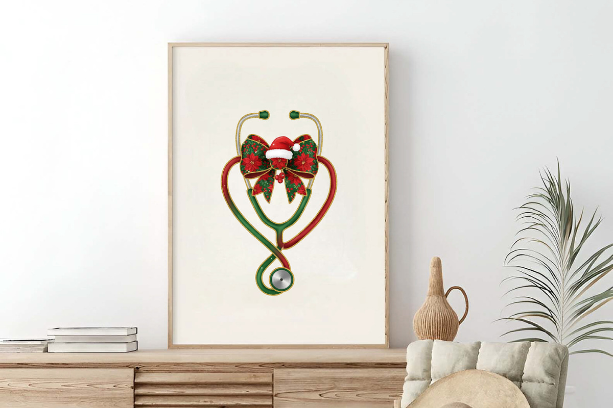 Stethoscope Christmas Nurse Png, an Illustration by SinaCreation (Photo 6 of 7)