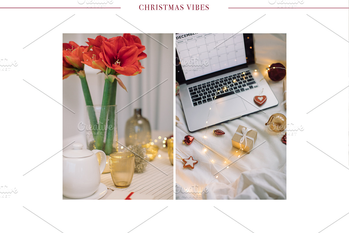 Christmas Vibes#1 | 24 Styled Photos, a Holiday Photo by Nina Stock Photos (Photo 6 of 12)