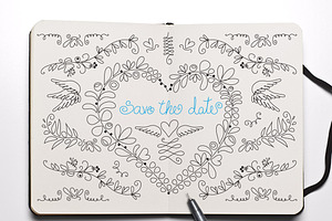Save the date doodle pack [40% off]